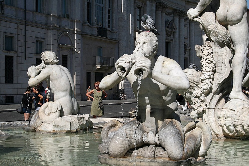 1280px 0 Tritons Fontana del Moro Piazza Navona Rome