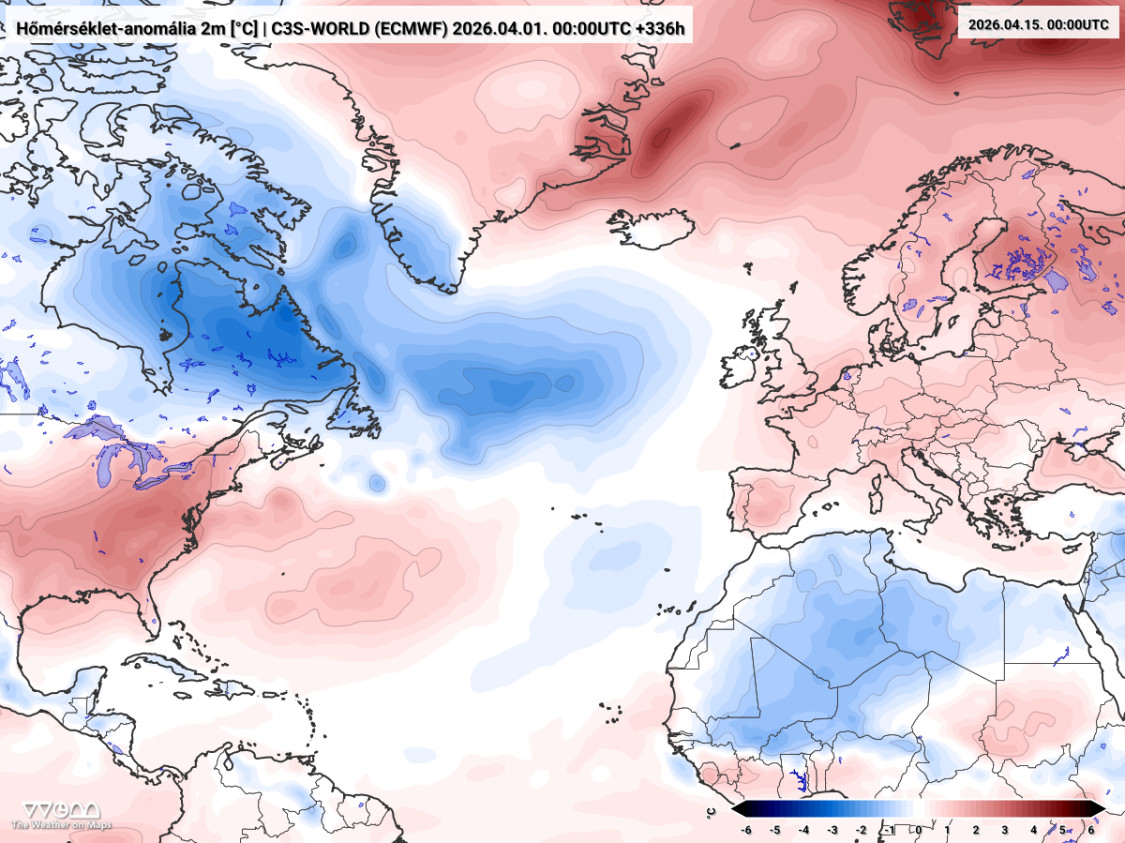 2m homerseklet anomalia atlantikum 2026 apr 821202