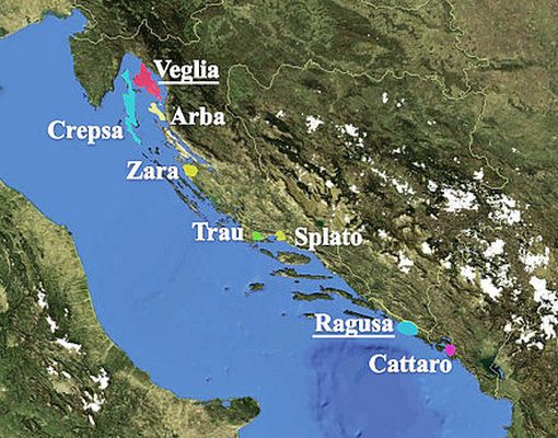 440px Dalmatian language map bgiu