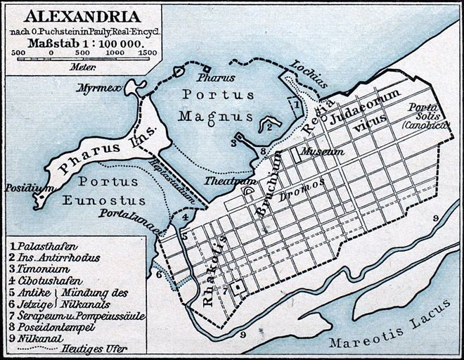 660px Antikes Alexandria Karte