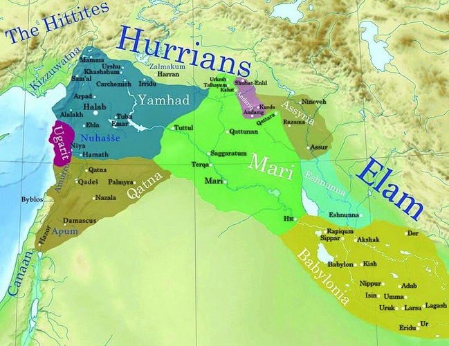 778px Map of Mari Ugarit