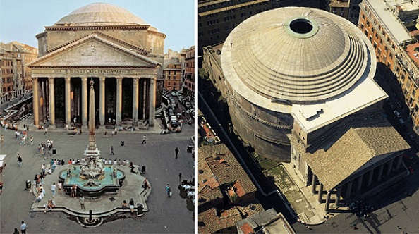 A Pantheont az összes isten templomaként építtette Marcus Vipsanius Agrippa harmadik konzulsága idején Kr.e