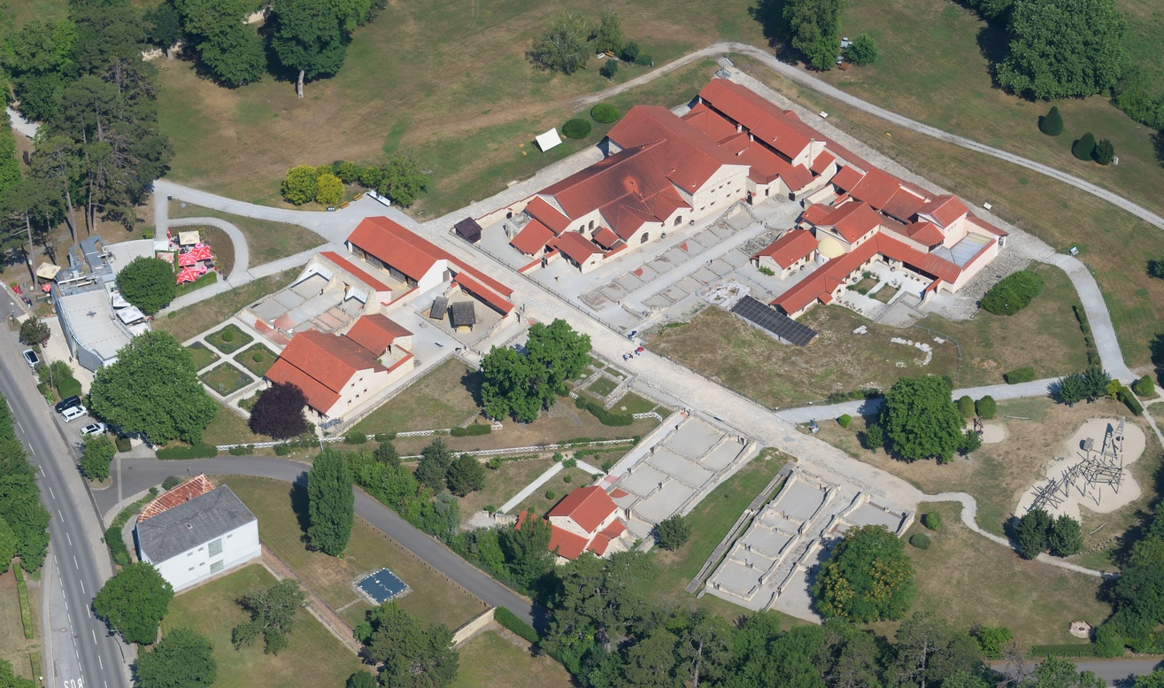 Aerial image of Carnuntum view from the southeast