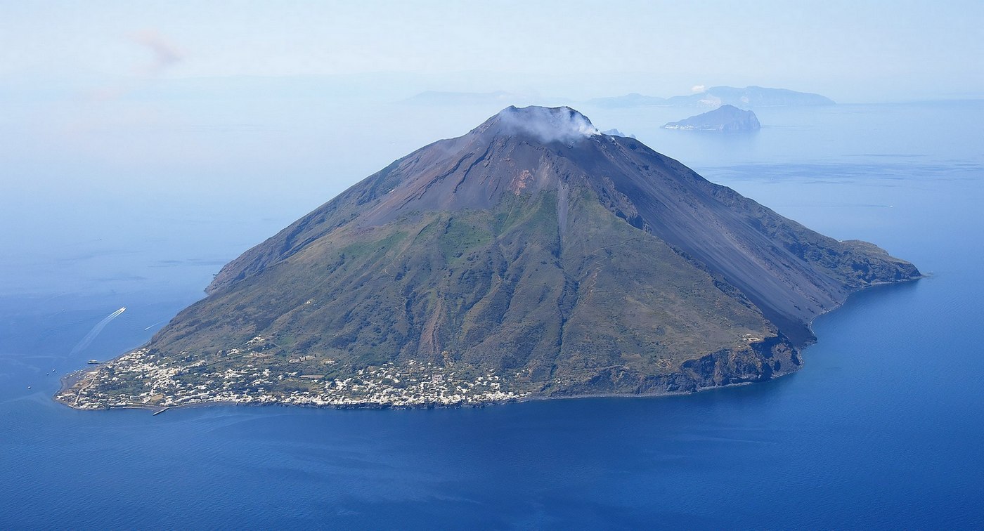 Aerial image of Stromboli view from the northeast 1