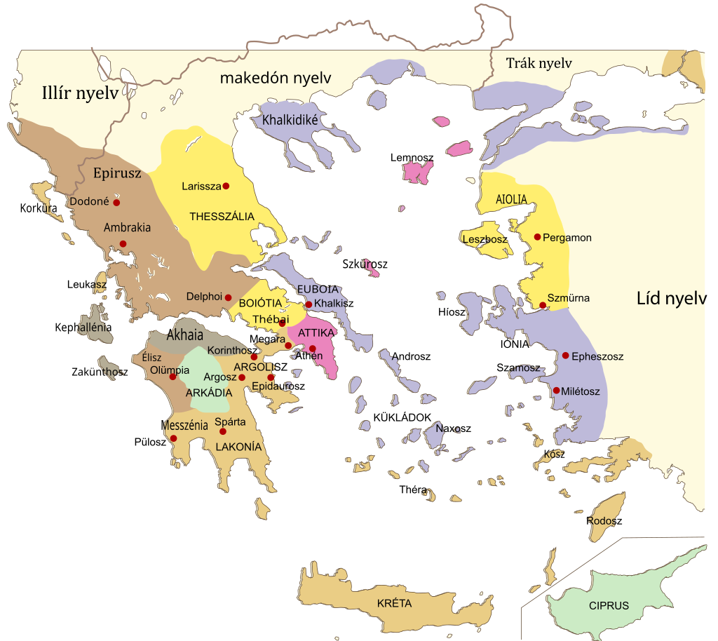 AncientGreekDialects Woodard hu.svg