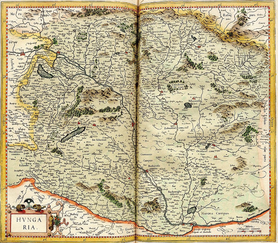 Atlas Cosmographicae Mercator 225 Hungaria