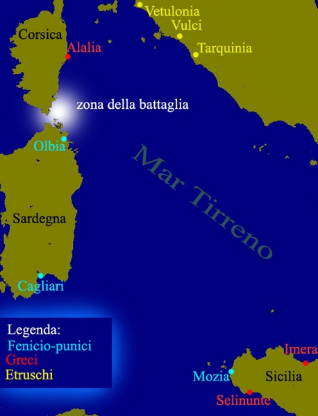 Battle of Alalia map