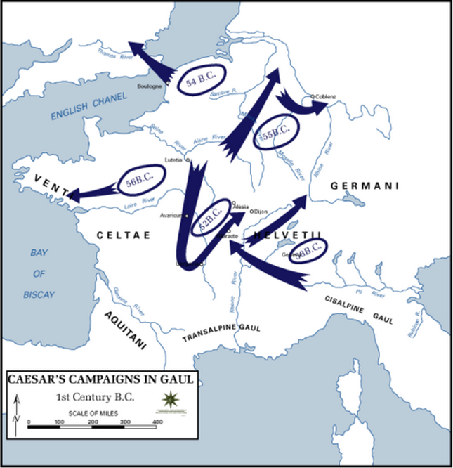 Caesars Campaigns in Gaul 1st century BC