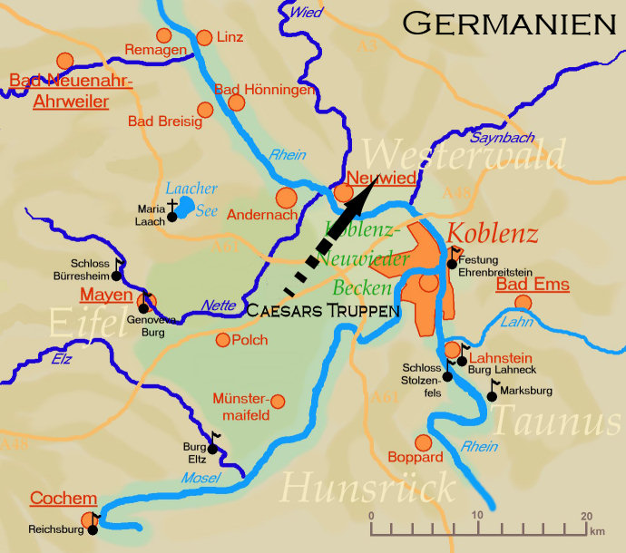 Caesars Rheinquerung