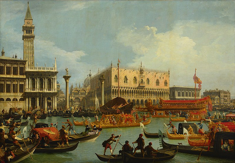 Canaletto Bucentaurs return to the pier by the Palazzo Ducale Google Art Project