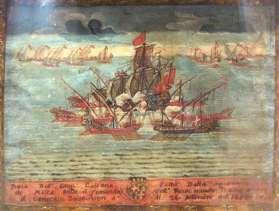 Capture of a Turkish galleon by Commander Boisbaudran 1650 alt