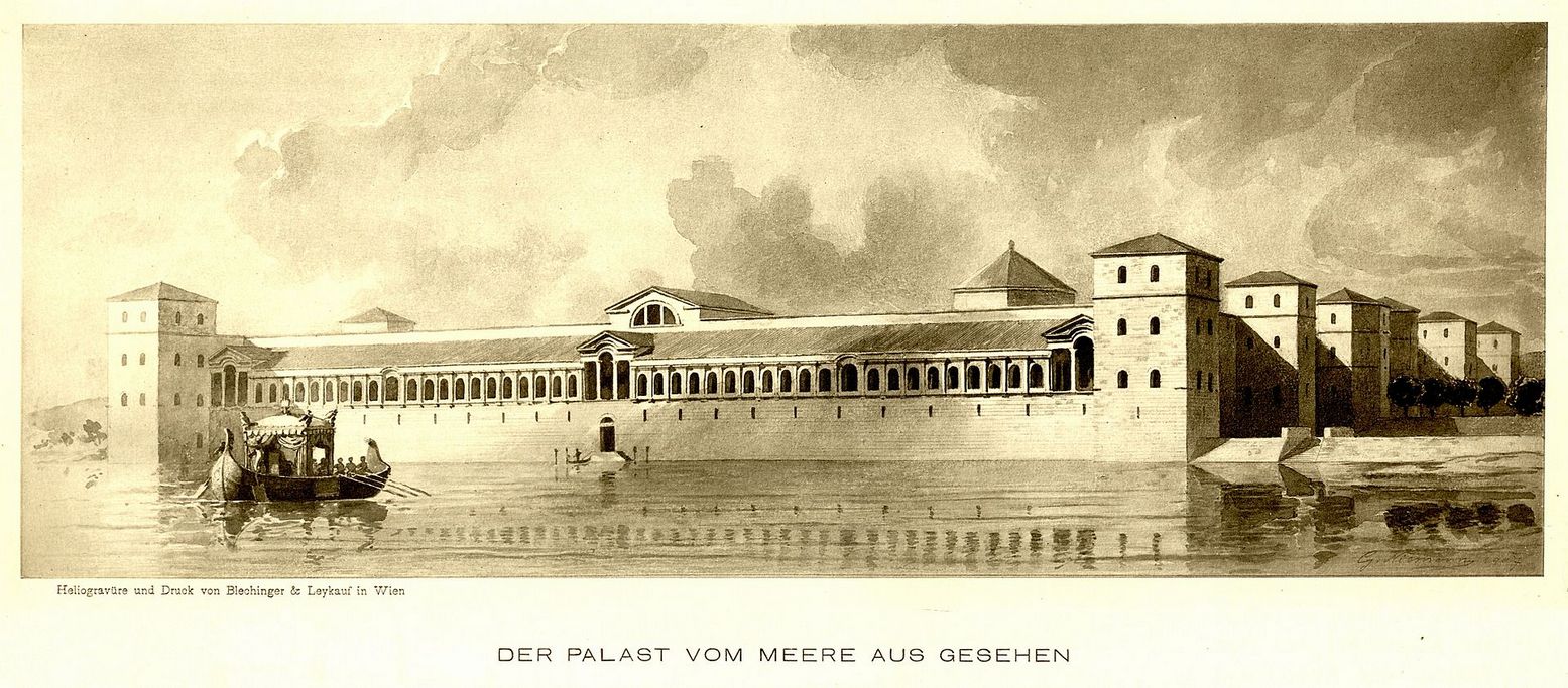 Der Palast vom Meer aus gesehen Südseite