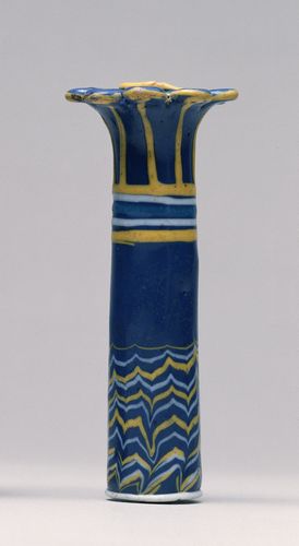 Egyptian Kohl Vase in the Shape of a Palm Column Walters 4745 Profile