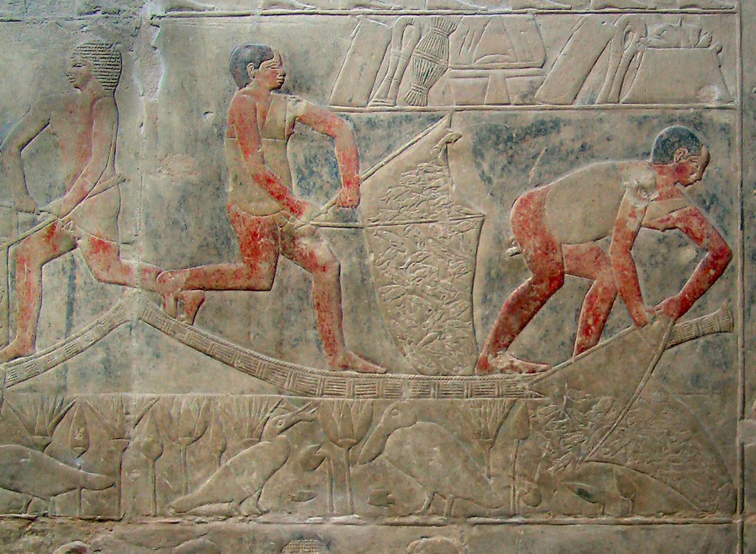 Fishermen in Mererukas tomb Kairoinfo4u