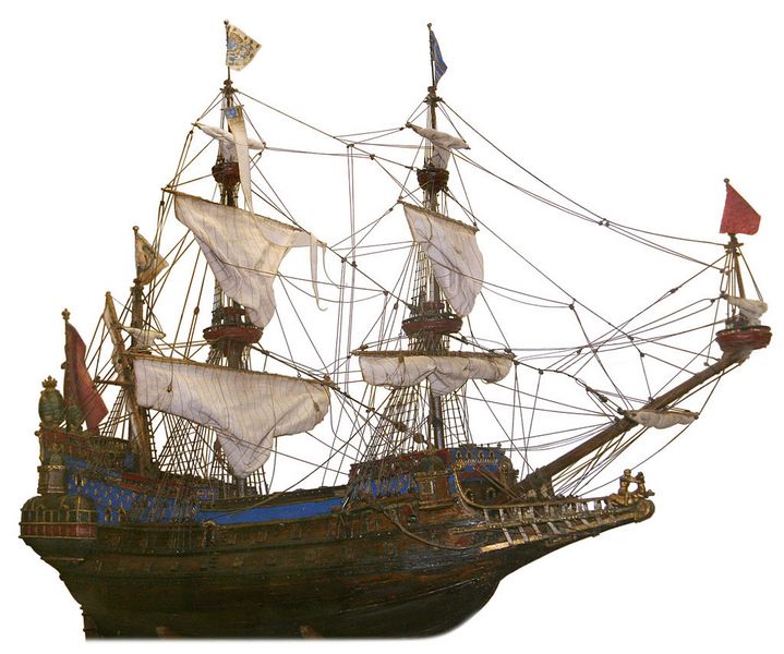 French galleon model