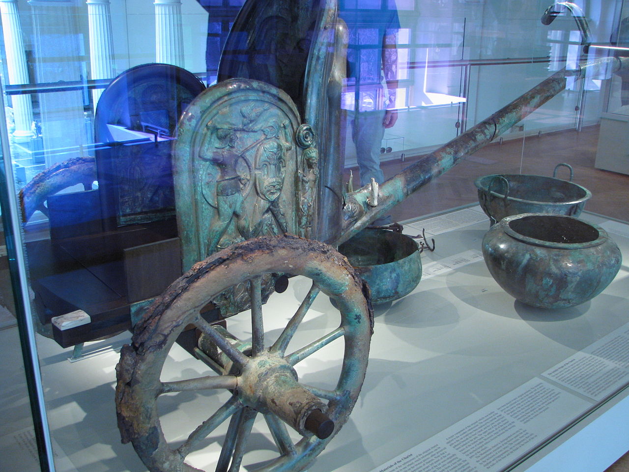 Greek chariot Spoked wheels on the ancient Etruscan Monteleone chariot 2nd quarter of the 6th century B