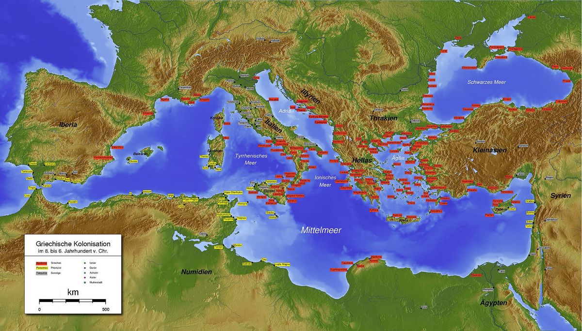 Griechischen 1 und phönizischen Kolonien