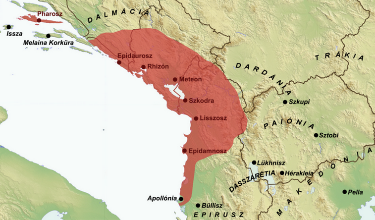 Illyrian Kingdom of Agron in 231 BC Hungarian 1