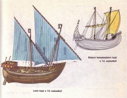 Latin vitorlás hajók