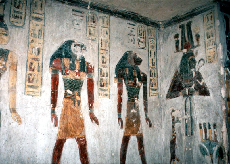 Luxor Tal der Könige Grab von Ramesses III. 1 1995 800x570