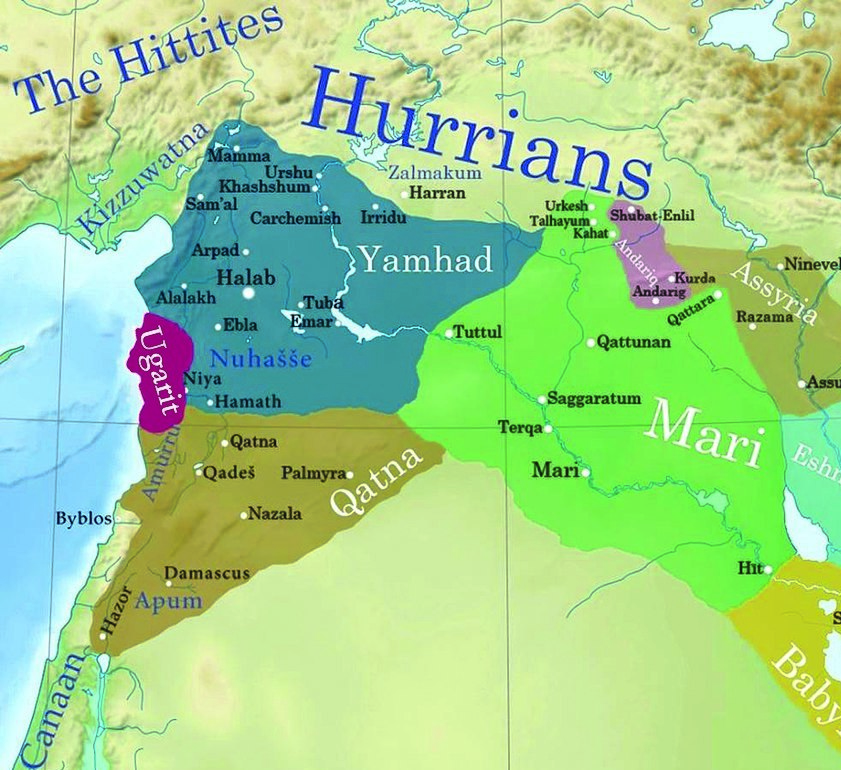 Map of Mari Ugarit