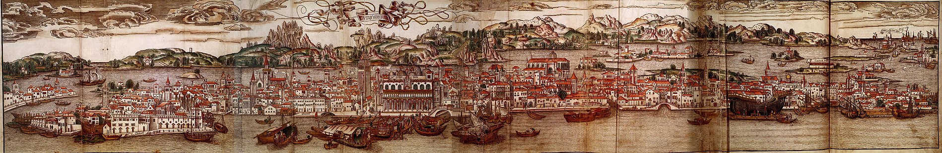 Map of Venice 15th century