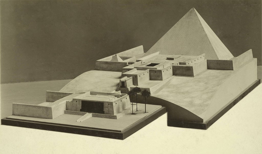 Metropolitan Museum Collection. Model of King Sahures Pyramid at Abusir