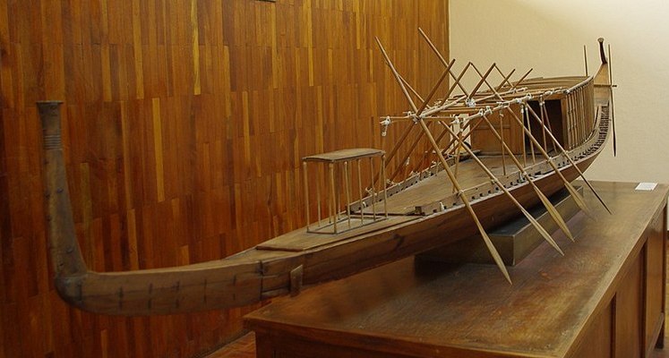 Model of Khufus solar barque