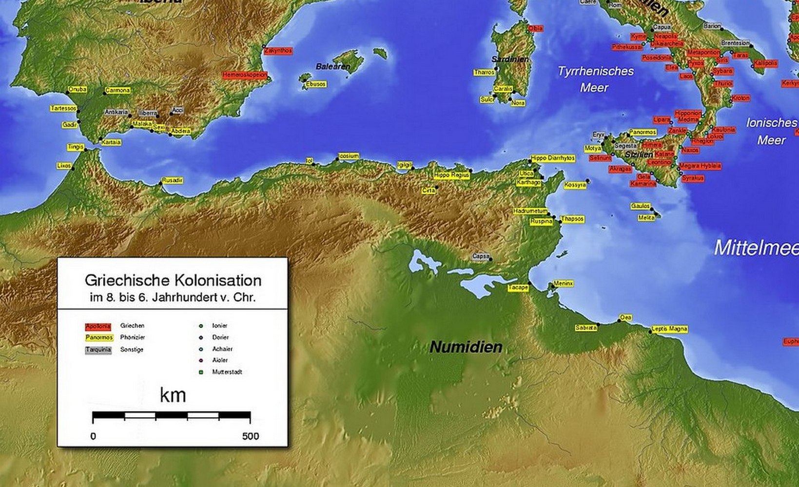 Ny Föníciai Griechischen und phönizischen Kolonien