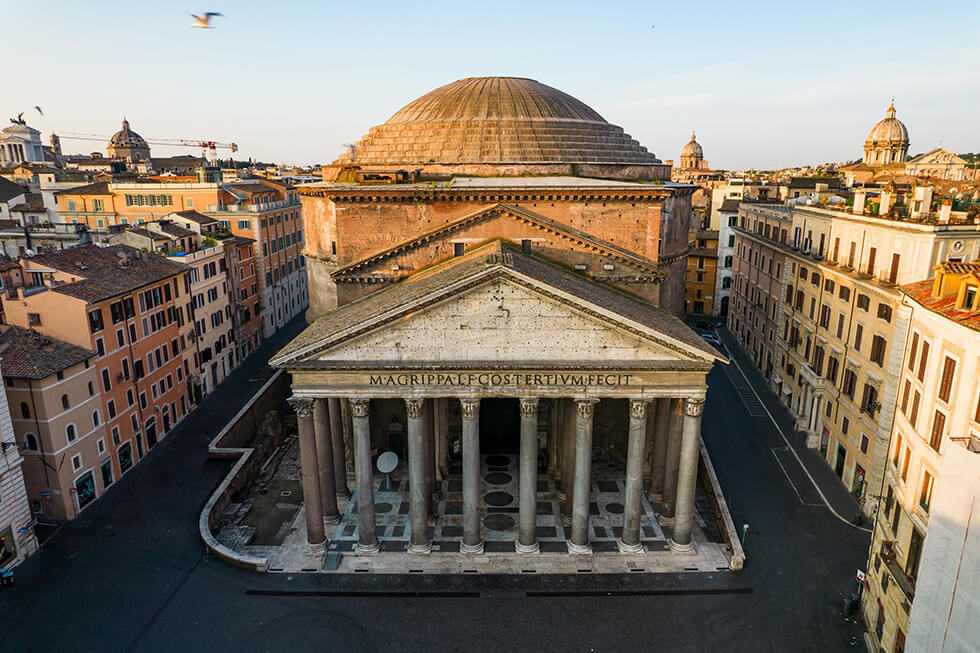 Pantheon Roma dallalto