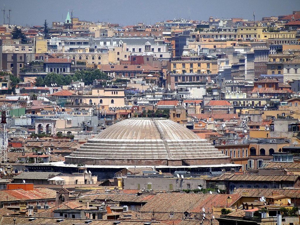 Pantheon Roof from Gianicolo 2012