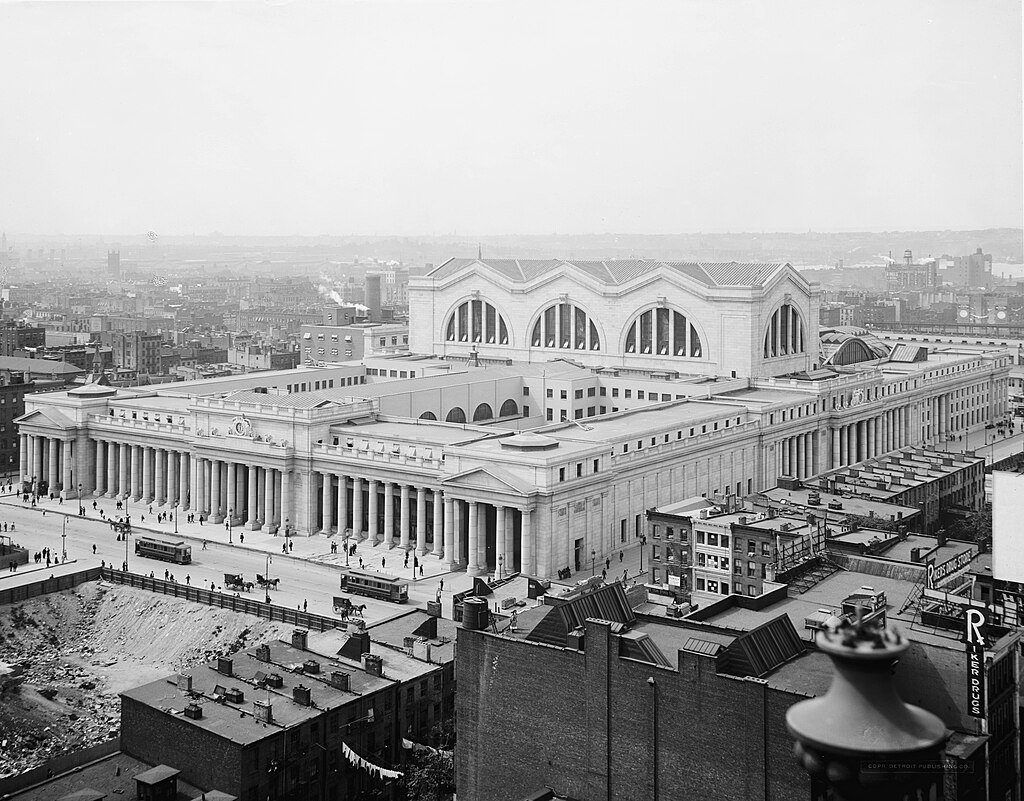 Pennsylvania Station aerial view 1910s