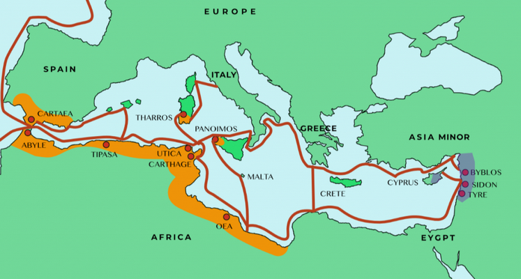 Phoenician Trade Routes 1024x548