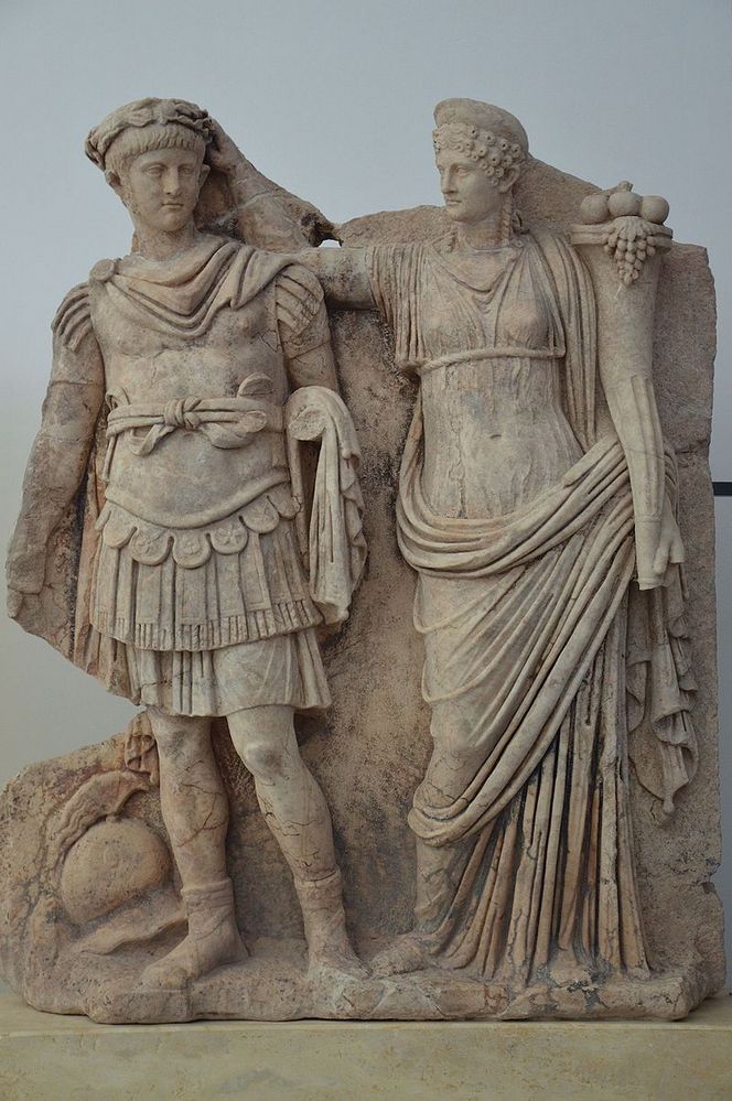 Relief of Nero and Agrippina Aphrodisias Museum Turkey