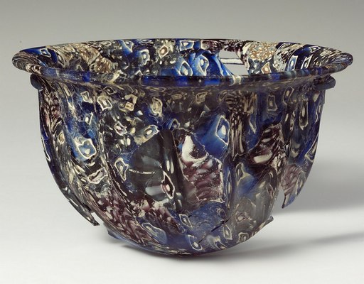 Ribbed mosaic glass bowl MET DP141529 cropped