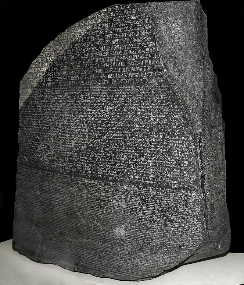 Rosetta Stone front face corrected image