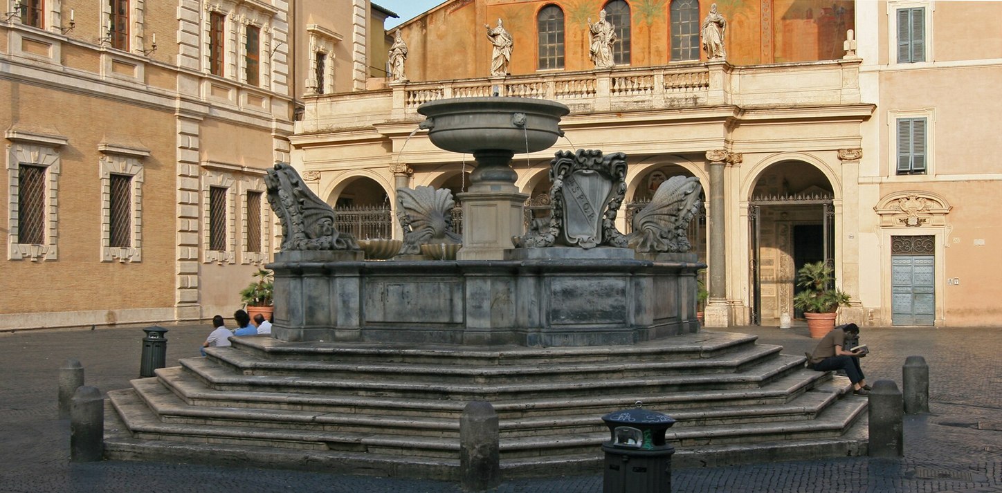 Santa Maria in Trastevere fountain