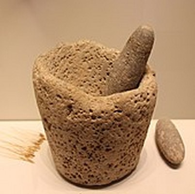 Stone Age Stone Mortar Pestle Kebaran culture 22000 18000 BP