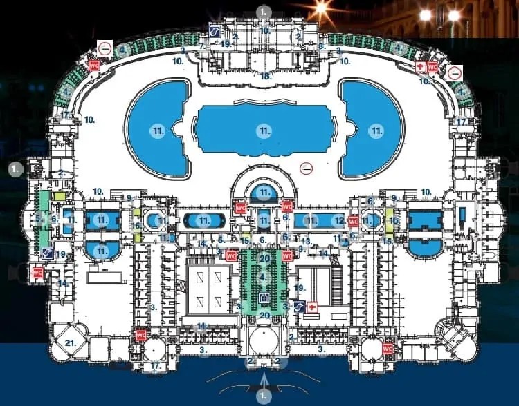 Szechenyi Baths map