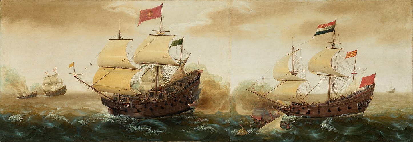 Verbeeck A Naval Encounter between Dutch and Spanish Warships 156252 original