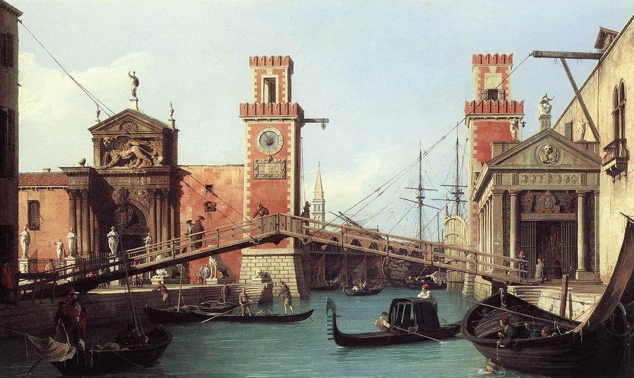 View of the entrance to the Arsenal by Canaletto 1732