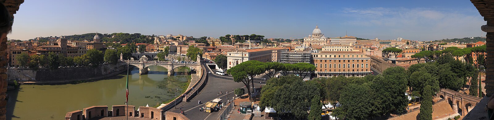 Vista di Roma dal Castel SantAngelo 155Mpx