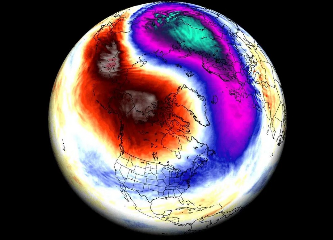 calentamiento estratosferico en enero de 2026