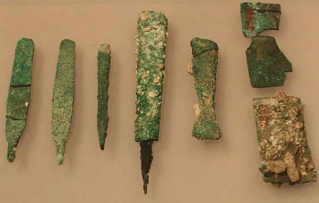 egyptians traveled far to mine copper to make tools to cut the stones for the pyramids photo u4