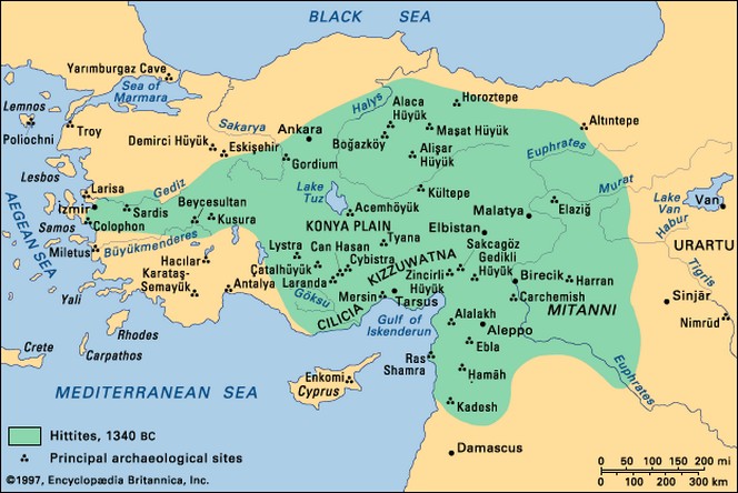 hettirták i.e. 1340
