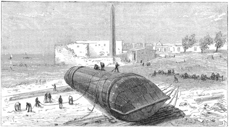 how to ship an obelisk into London