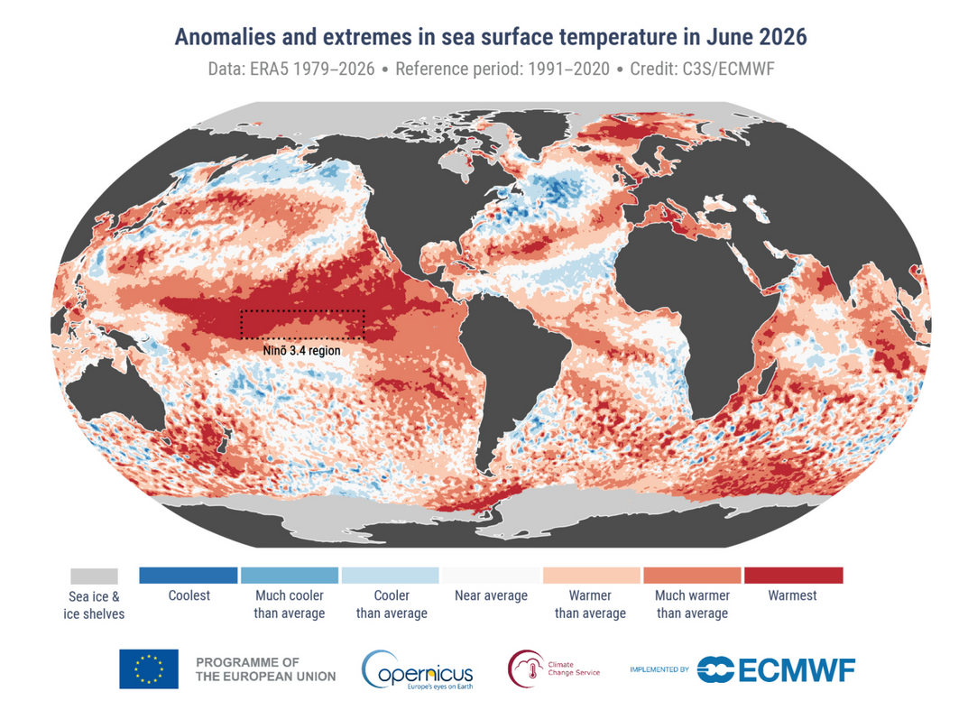 map sst anomalies and extremes