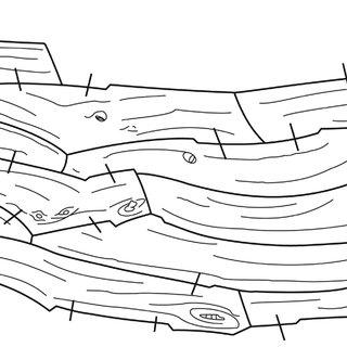 reconstruction of a section of the lisht vessels planking pattern after Ward Sacred Q320