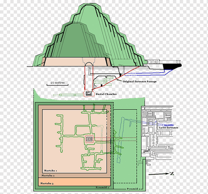 transparent pyramid of djoser ancient egypt step pyramid map egypt pyramid angle plan engineering